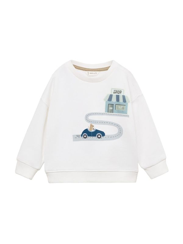 MANGO KIDS MANGO KIDS Sweater majica  bež / ecru/prljavo bijela / tamno plava / siva