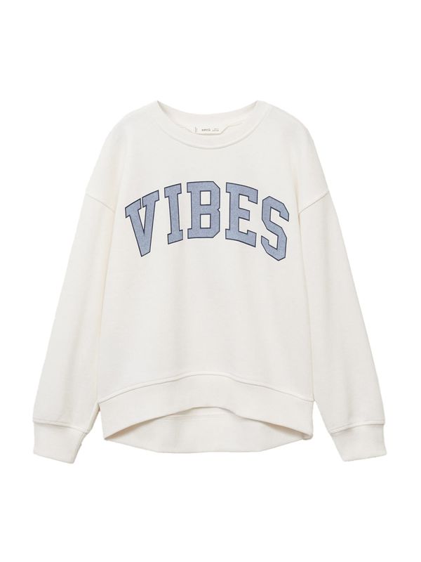 MANGO KIDS MANGO KIDS Sweater majica 'DUBLINI'  morsko plava / sivkasto plava / prljavo bijela