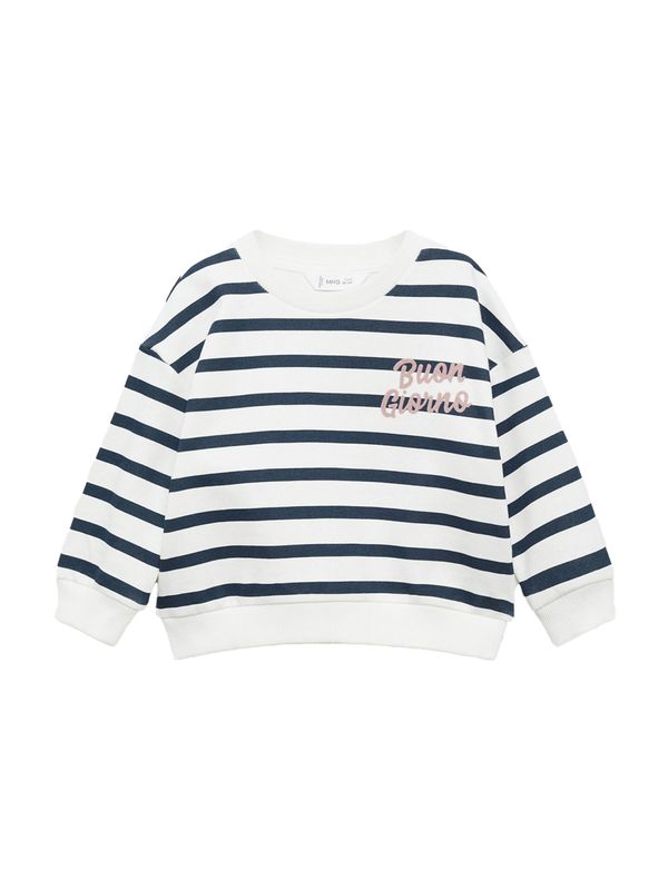 MANGO KIDS MANGO KIDS Sweater majica 'GIORNO'  morsko plava / puder roza / bijela