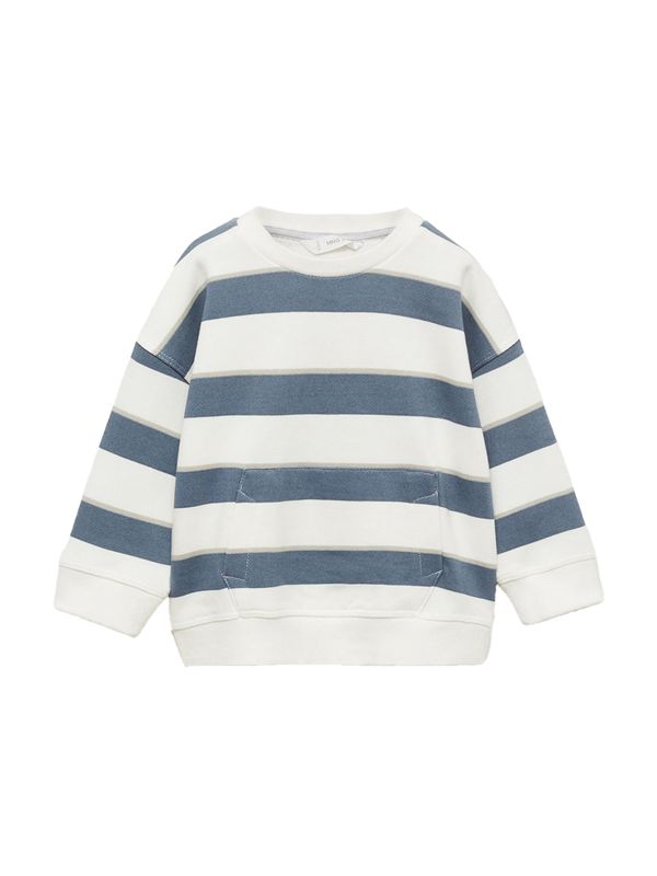 MANGO KIDS MANGO KIDS Sweater majica 'KODAK'  bež / safirno plava / bijela