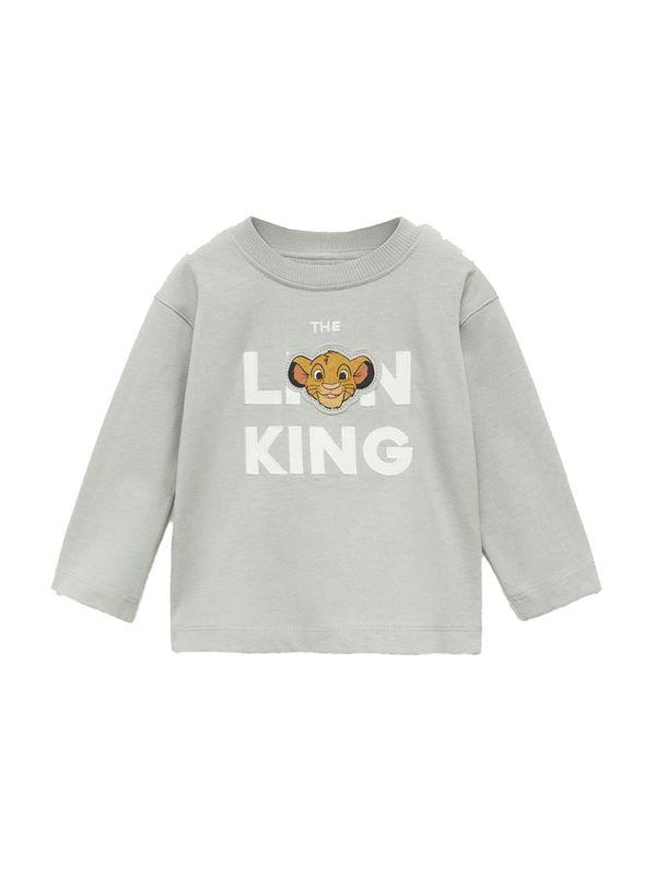 MANGO KIDS MANGO KIDS Sweater majica 'LIONLK'  konjak / siva / bijela