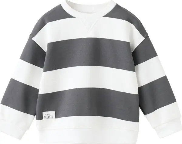 Mango MANGO KIDS Sweater majica 'PAUL'  antracit siva / bijela