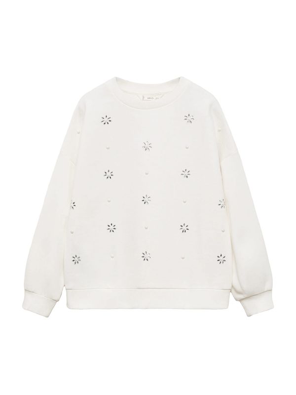 MANGO KIDS MANGO KIDS Sweater majica 'PEARLS'  prljavo bijela