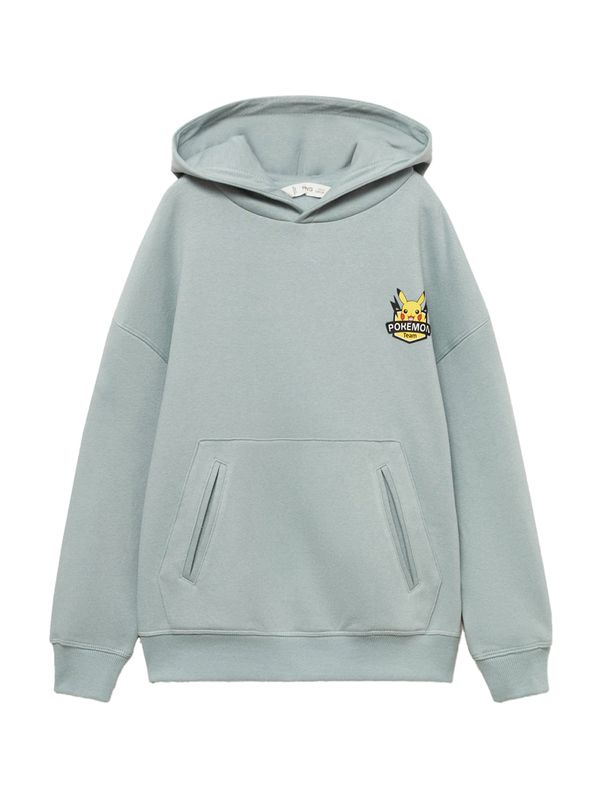 MANGO KIDS MANGO KIDS Sweater majica 'POKEZONE'  žuta / pastelno zelena / crna