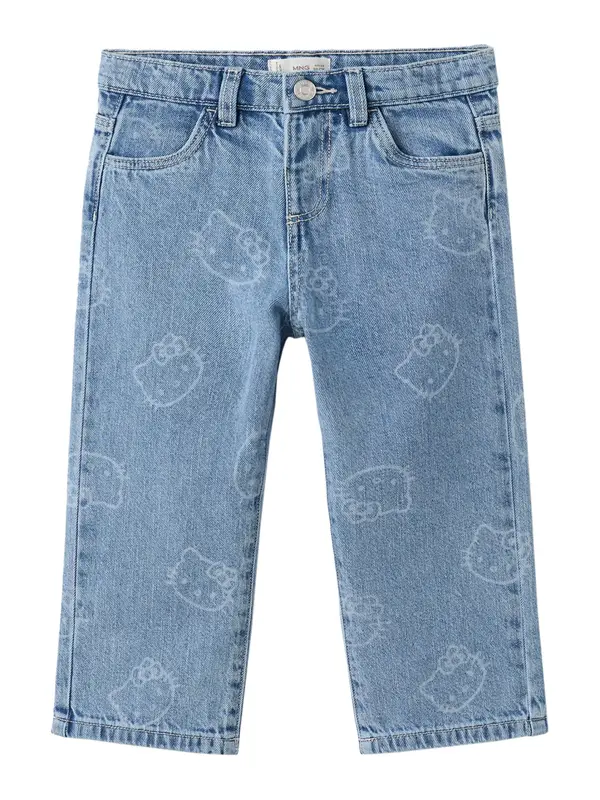 Mango MANGO KIDS Traperice 'KITTYT'  plavi traper / svijetloplava