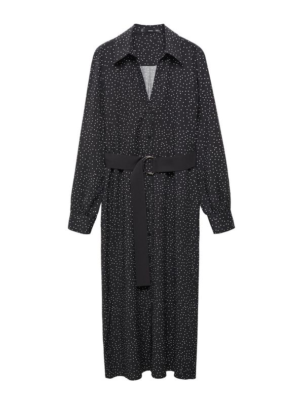 MANGO MANGO Košulja haljina 'Apple'  crna / bijela