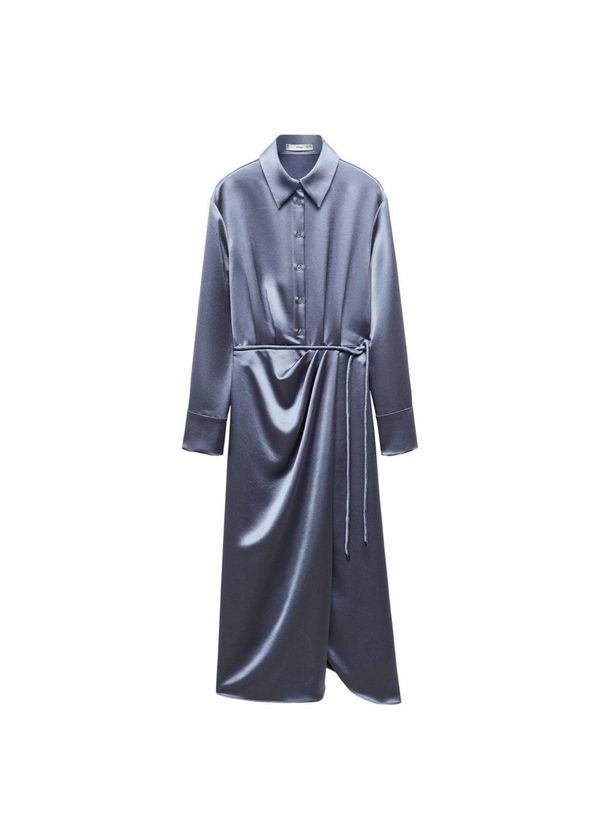 MANGO MANGO Košulja haljina  golublje plava