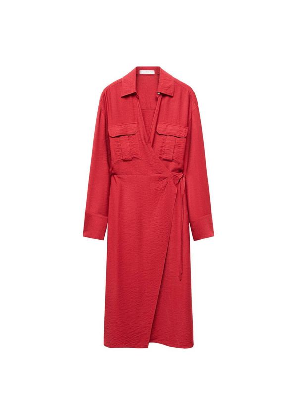 MANGO MANGO Košulja haljina 'Maria'  crvena