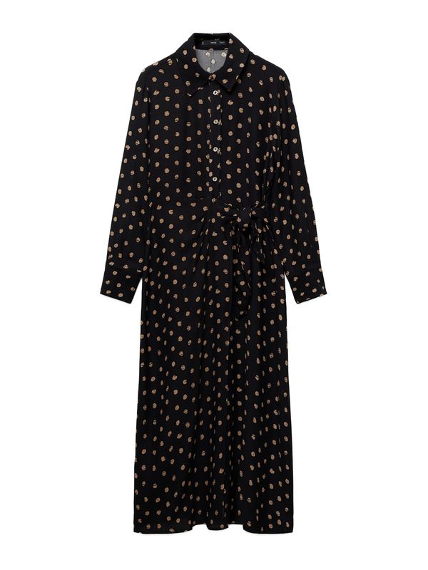 MANGO MANGO Košulja haljina 'TODY'  boja devine dlake (camel) / crna