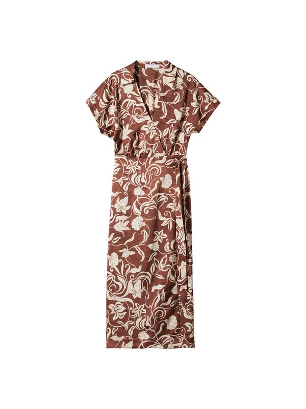 MANGO MANGO Ljetna haljina 'Miami'  ecru/prljavo bijela / smeđa