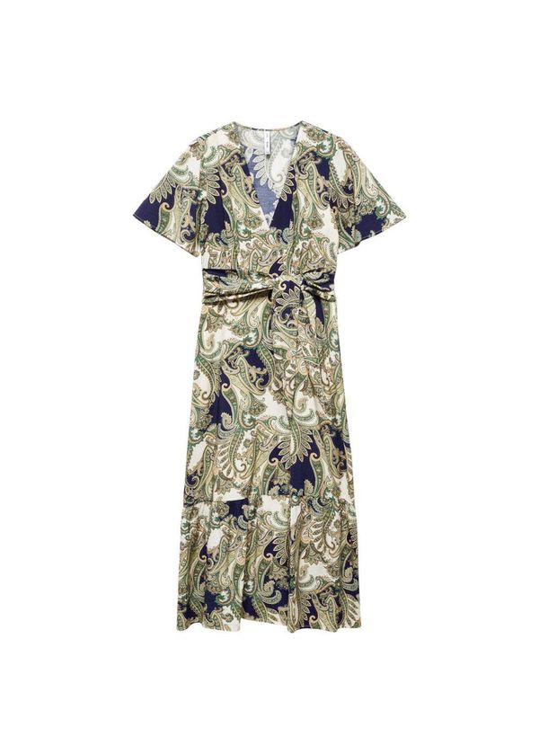 MANGO MANGO Ljetna haljina  mornarsko plava / kaki / bijela