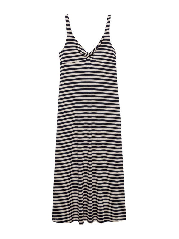 MANGO MANGO Ljetna haljina 'TEA'  bež / mornarsko plava