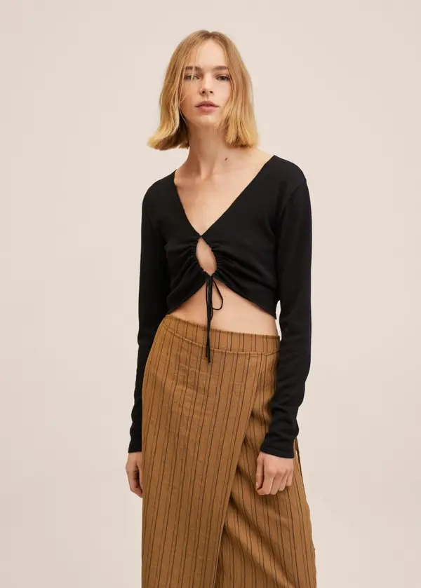 MANGO MANGO Majica 'Furio'  crna