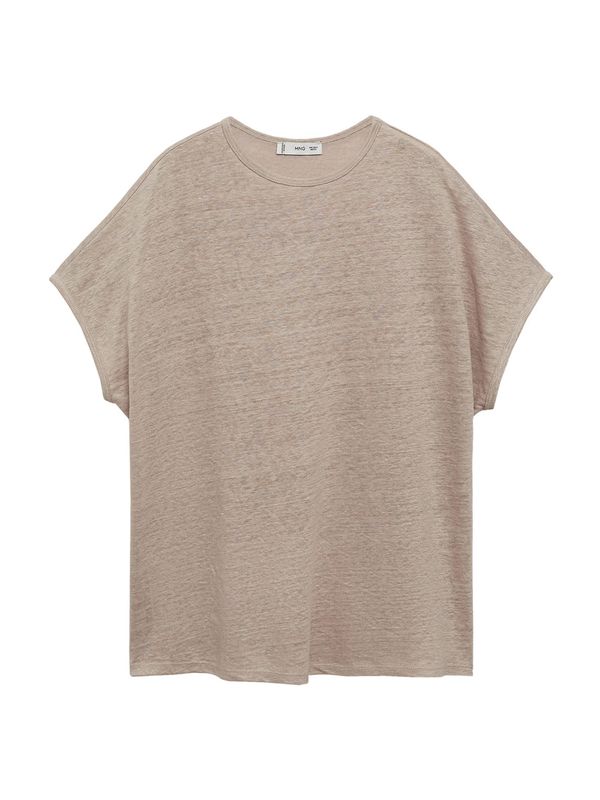 MANGO MANGO Majica 'LINT'  svijetlosmeđa