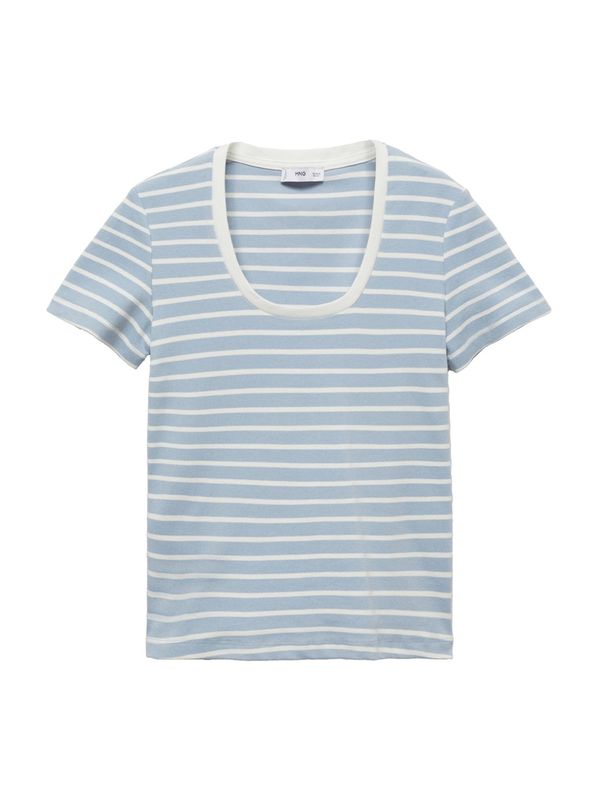 MANGO MANGO Majica 'OLIM'  svijetloplava / bijela