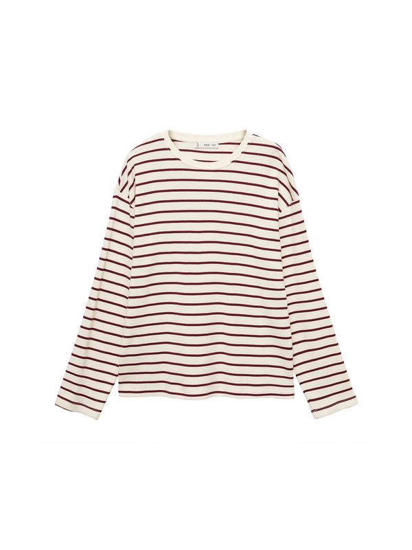 MANGO MANGO Majica 'TARA'  boja pijeska / bordo