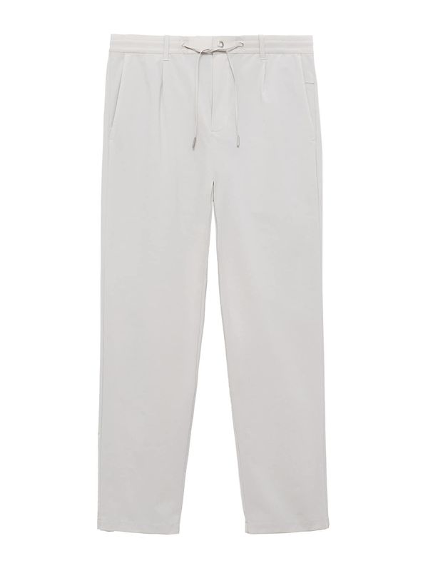 MANGO MAN MANGO MAN Hlače s naborima 'Lunar'  dimno siva