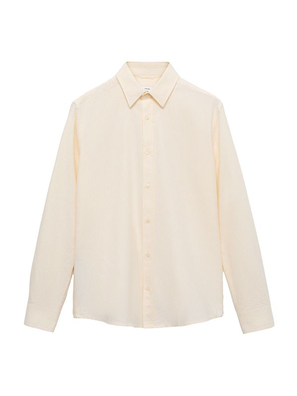 MANGO MAN MANGO MAN Košulja 'KODAK'  žuta / bijela