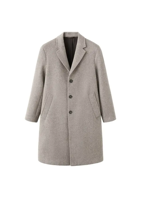 MANGO MAN MANGO MAN Prijelazni kaput 'Baldoria'  bež / tamno bež