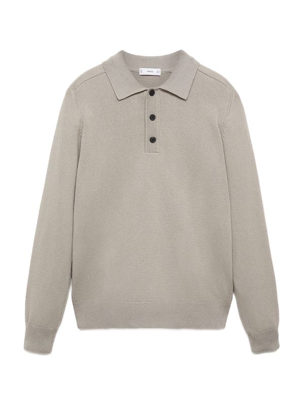 MANGO MAN MANGO MAN Pulover 'DAILYS'  bež siva