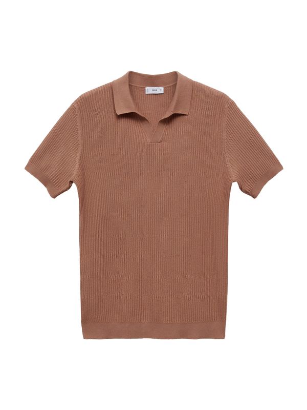 MANGO MAN MANGO MAN Pulover 'Fluid'  karamela