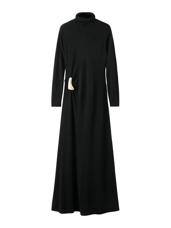 MANGO MANGO Pletena haljina 'Ana'  crna