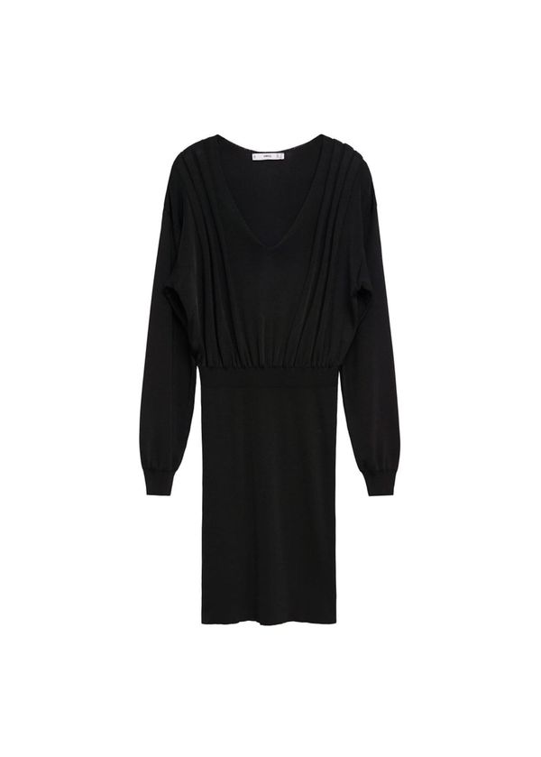 MANGO MANGO Pletena haljina  crna