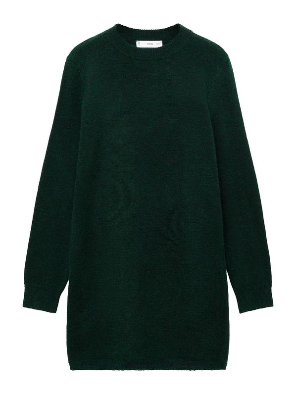 MANGO MANGO Pletena haljina 'ELIOTE'  tamno zelena