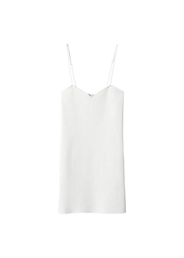 MANGO MANGO Pletena haljina 'Laurel'  ecru/prljavo bijela