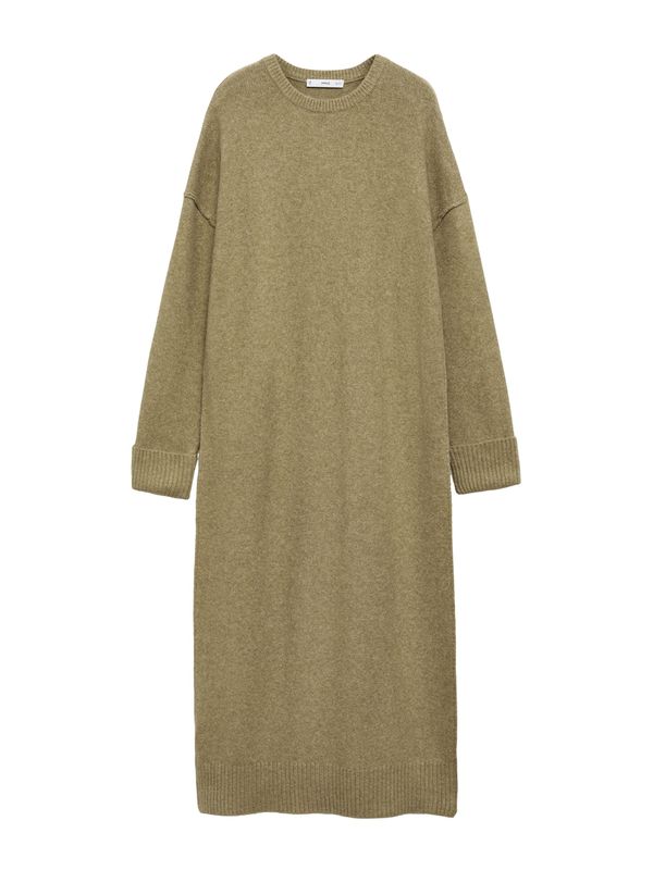 MANGO MANGO Pletena haljina 'MARIAM'  kaki