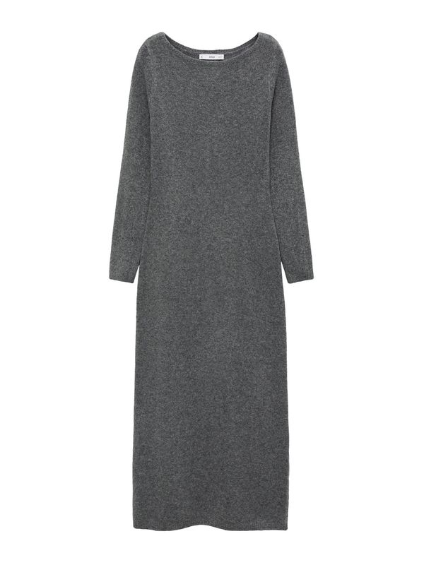MANGO MANGO Pletena haljina 'Seeds'  grafit siva