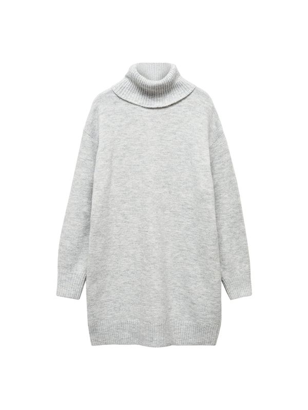 MANGO MANGO Pletena haljina 'TALDORA'  svijetlosiva