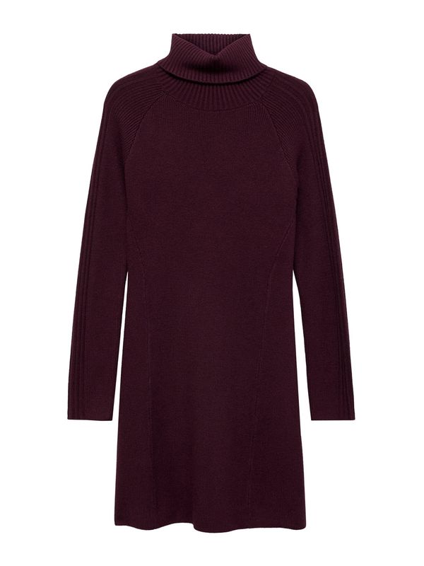 MANGO MANGO Pletena haljina 'ZAMBU'  tamno crvena