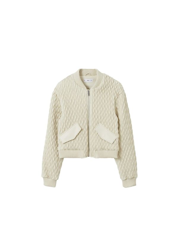 MANGO MANGO Prijelazna jakna 'Pumbi'  ecru/prljavo bijela