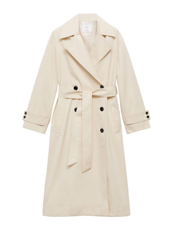 MANGO MANGO Prijelazni kaput 'ANGELA'  ecru/prljavo bijela