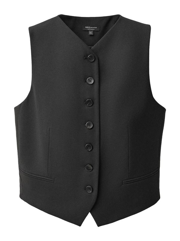 MANGO MANGO Prsluk od odijela 'IRIS'  crna