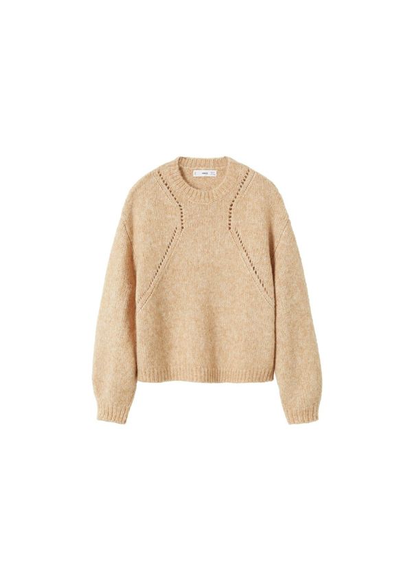 MANGO MANGO Pulover 'Arica'  svijetlosmeđa