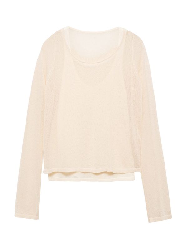 MANGO MANGO Pulover 'BRIDGET'  svijetlobež