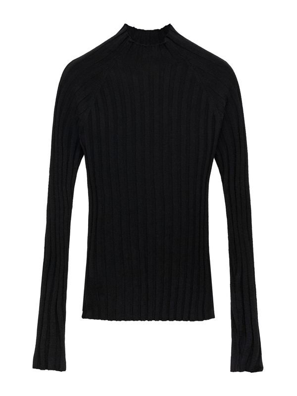 MANGO MANGO Pulover 'FLURRY'  crna