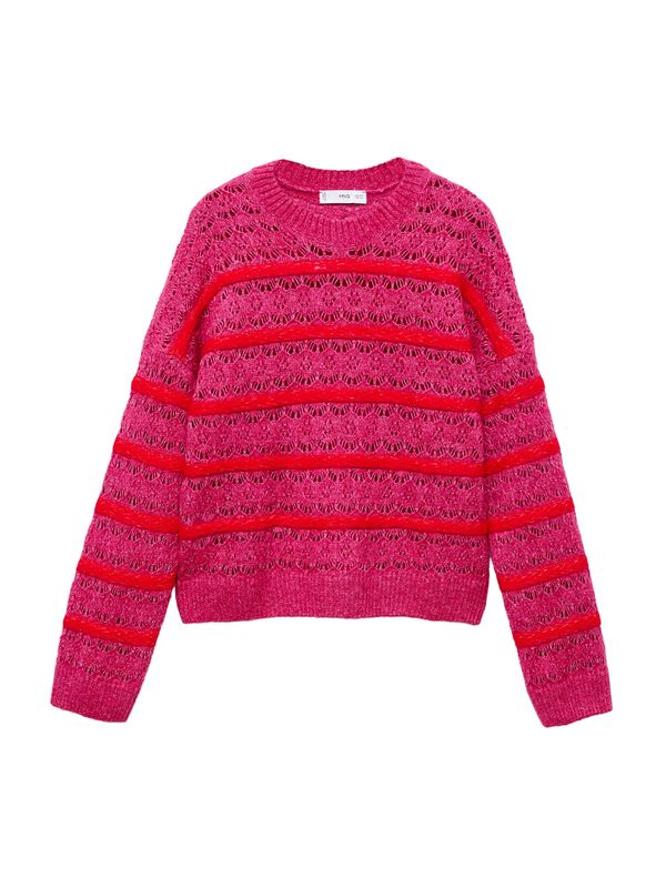 MANGO MANGO Pulover 'FRESH'  malina / tamno roza