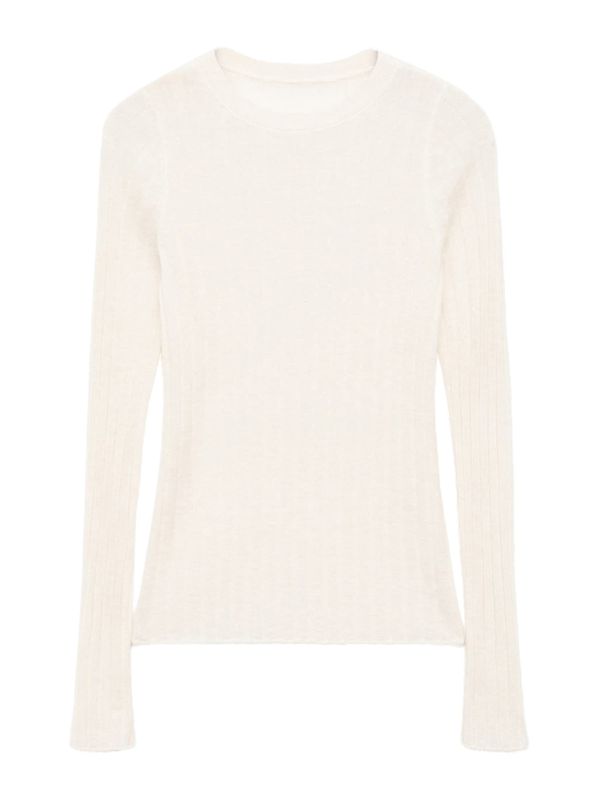 MANGO MANGO Pulover 'GARDENIA'  vuneno bijela