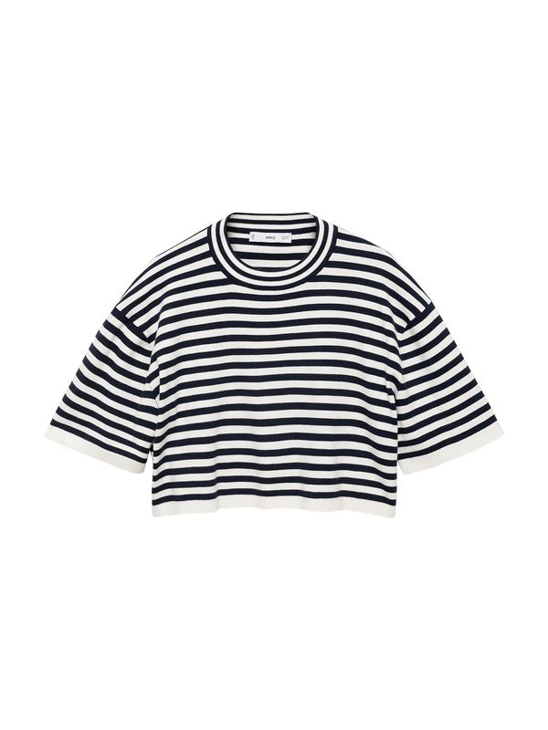 MANGO MANGO Pulover 'GRUMETE'  morsko plava / bijela