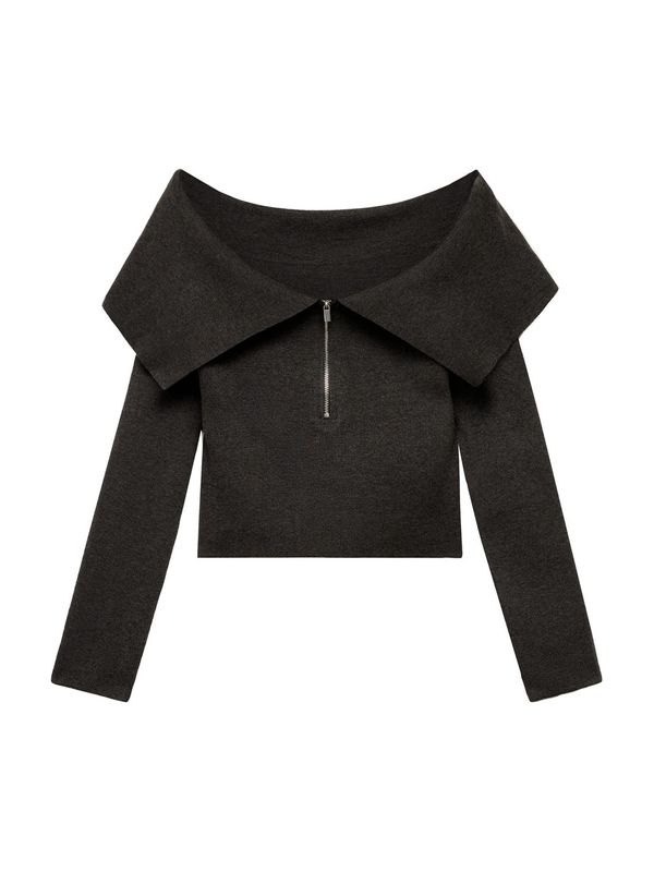 MANGO MANGO Pulover 'HARRY'  antracit siva