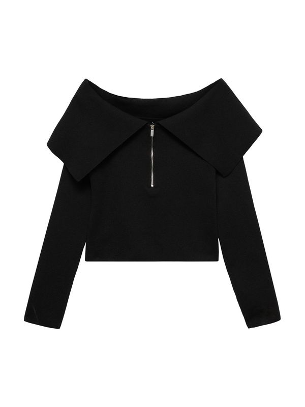 MANGO MANGO Pulover 'HARRY'  crna