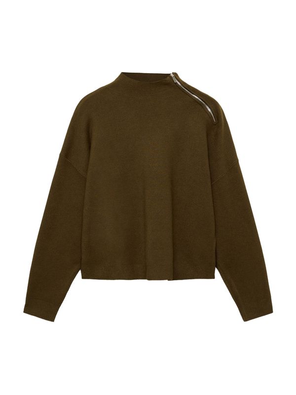 MANGO MANGO Pulover 'KONPAKTU'  maslinasta