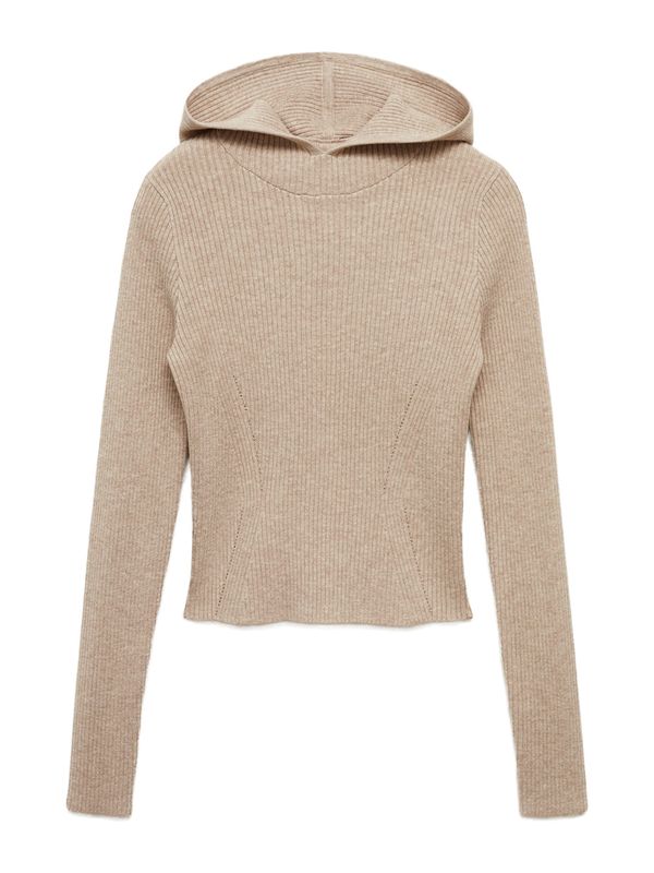 MANGO MANGO Pulover 'NINJA'  taupe siva