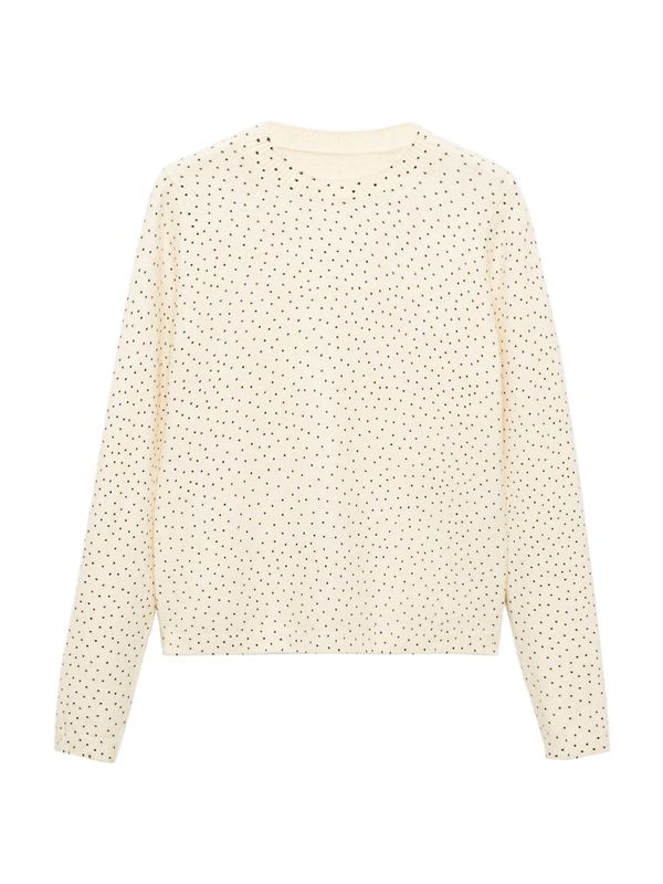 MANGO MANGO Pulover 'PEQUITA'  pijesak / crna