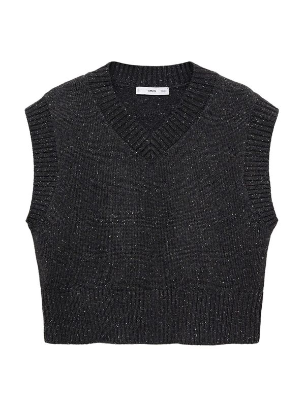 MANGO MANGO Pulover 'PRAY'  antracit siva