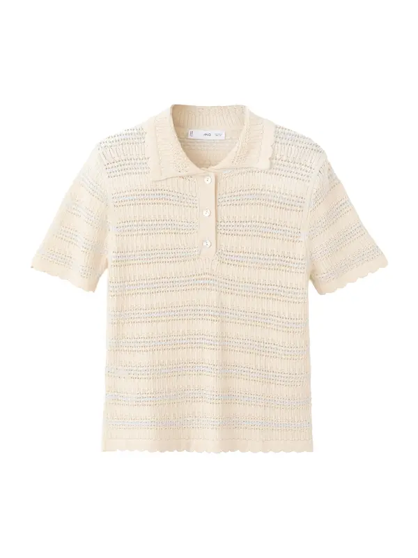 MANGO MANGO Pulover 'Provenza'  boja devine dlake (camel) / pastelno plava
