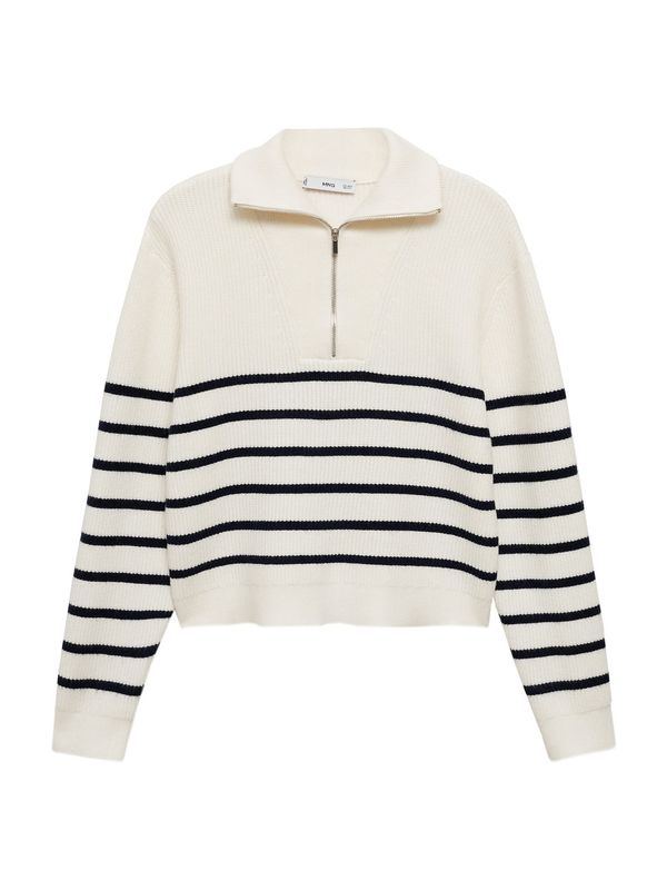 MANGO MANGO Pulover 'RIZONI'  mornarsko plava / bijela